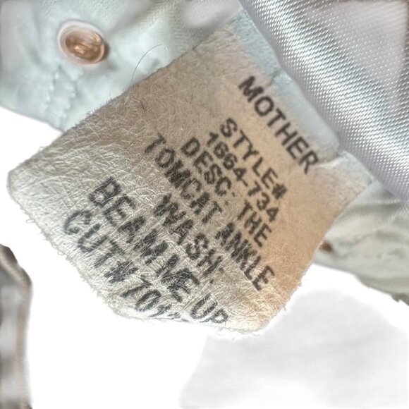 Mother Denim The Tomcat Ankle Beam Me Up Grey Jeans Stretch Size 26 Women's - Picture 12 of 14